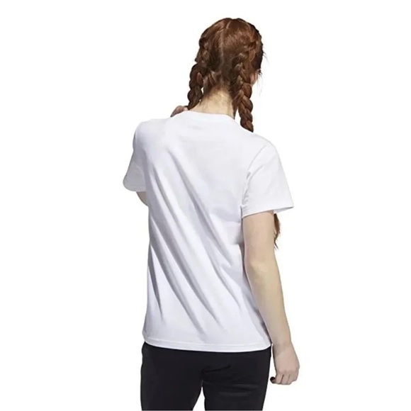 Adidas Women S Americana Logo T-Shirt White Size Small NWT - Picture 2 of 2